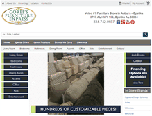 Tablet Screenshot of goreesfurniture.com